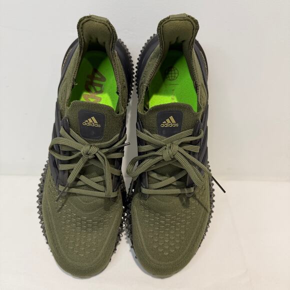 Adidas Ultra 4DFWD Focus Olive Green Black Shoes, Size 9 Men's, 10 Women's - Picture 3 of 9